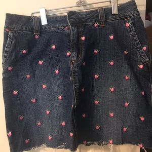 Lily Pulitzer Apple Denim Skirt